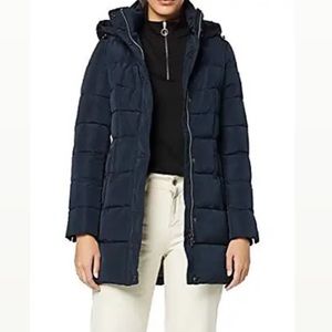 Geox Navy Blue Winter Anorak with Fur Hood